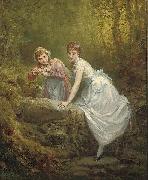 Henri-Pierre Picou The flower pickers oil painting